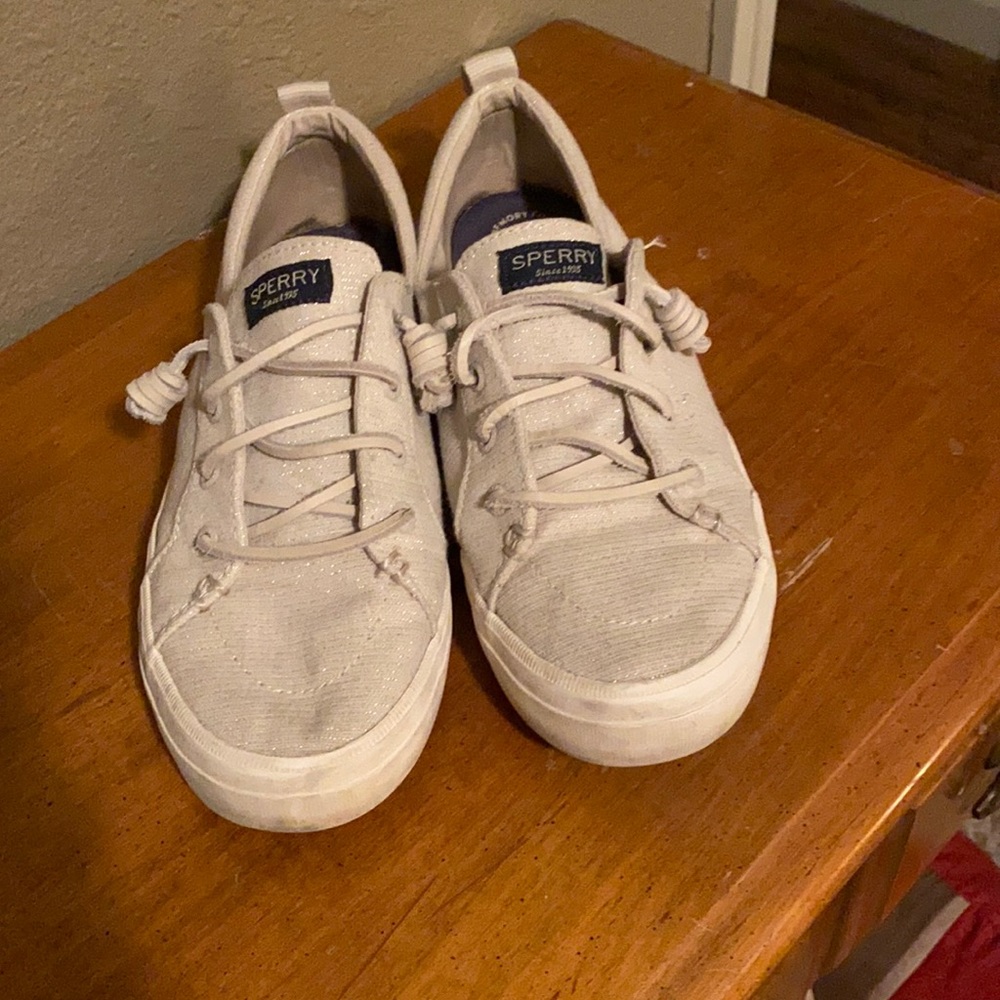 Sparkle thread Khaki sperry